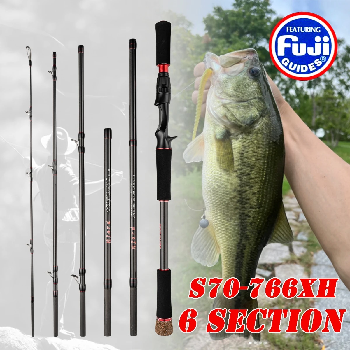 Fishing Rod Surf - Joran pancing portabel, joran pancing lempar