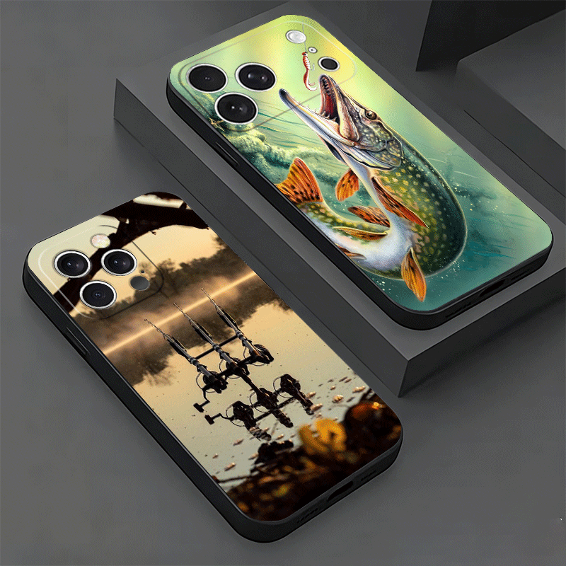 Casing HP Motif Pancing Ikan M - Fishing Rod Case ulasan dan harga