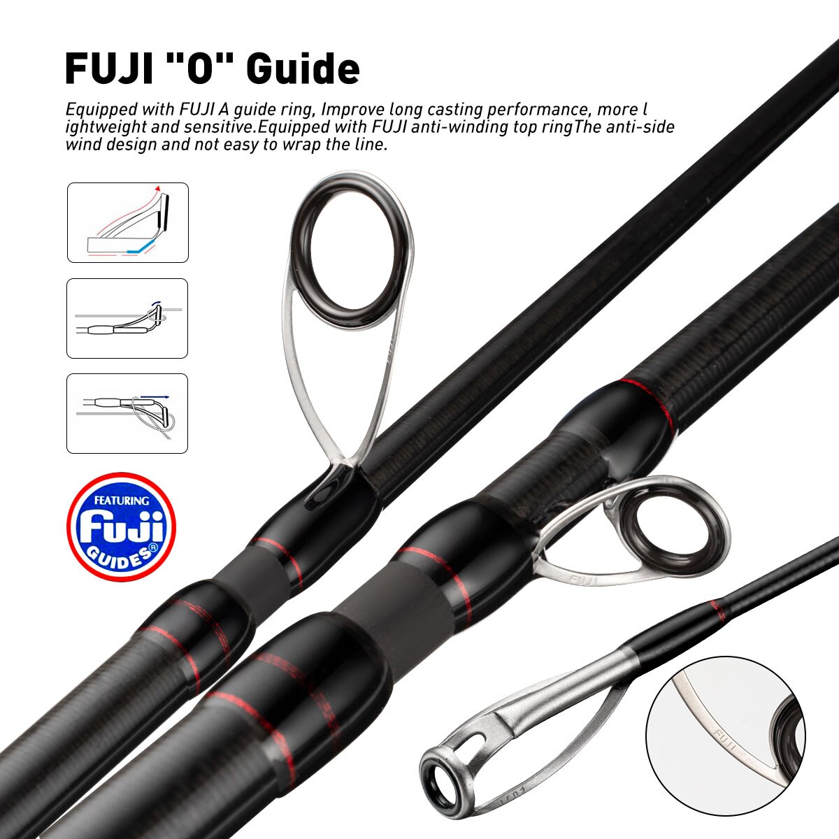 Joran pancing portabel, joran  - Fishing Rod Surf ulasan dan harga